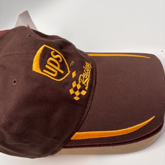 UPS Checkered Logo Dale Jarrett #88 NASCAR Brown/Gold Racing Collectible Hat - Picture 7 of 16